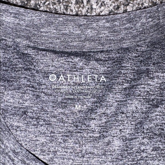 Athleta Grey Long Sleeve Top - Picture 4 of 6